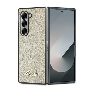 Guess 4G Glitter Script Case for Samsung Galaxy Z Fold 6 Gold