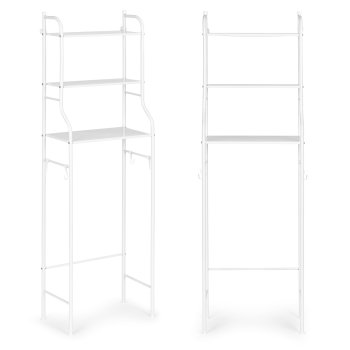 ModernHome Over-The-Toilet Storage Rack, 3-Tier Bathroom Organizer, Aluminum