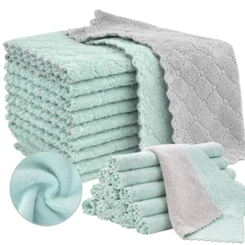 Kitchen Microfiber Cleaning Cloths 23x23 cm, 10-Pack