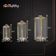 Ruhhy Gold Decorative Lanterns, Set of 3, 38/49/63 cm, 26476