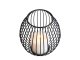 Decorative Metal Cage Candle Holder for Home and Patio, Black