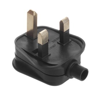 Maclean MCE193 UK Mains Plug, 13A, 230V, Black