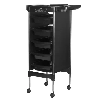 Gabbiano FX11-5 Hairdressing Trolley, Black