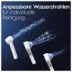 Oral-B OxyJet Water Flosser with 2 Nozzles, White/Blue