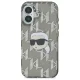 Karl Lagerfeld iPhone 16 Case IML Karl Head Electroplated, Black