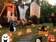 Halloween Hanging Decoration, Ghost with Mask, 90 cm, Black/White