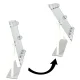 LED Makeup Mirror with 10 Bulbs and 3 Light Modes, White