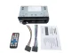 Car Radio with Bluetooth, USB, AUX, SD, 1-DIN, 4 x 60W, Microphone, Remote