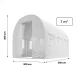 Plonos 4971-B Garden Foil Greenhouse 2 x 3.5 m (7m2), White