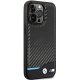 BMW Leather Carbon Case for iPhone 13 Pro / 13, Black