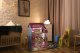 Koka leļļu māja ar mēbelēm un LED apgaismojumu ECOTOYS
