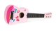 ECOTOYS Wooden Kids Guitar with 6 Metal Strings and Pick, Pink