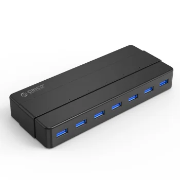 USB Hub Orico H7928-U3-V1, 7x USB-A 3.0, Black