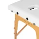 Balance 2-Segment Wooden Folding Massage Table, White
