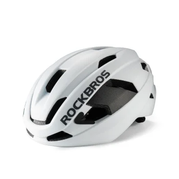 Dviratininko šalmas Rockbros LK-15 (58-62 cm), baltas