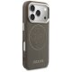 Guess Perforated 4G MagSafe Case for iPhone 17 Pro - Brown