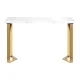 Cosmetic Manicure Table Momo 05-GL, White/Gold