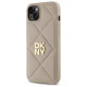 DKNY iPhone 15 Plus Case Quilted Stack Logo, Beige