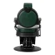 Barber Chair Gabbiano President Green with Black Base