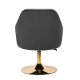 4Rico QS-BL14G Velvet Swivel Beauty Chair, Grey