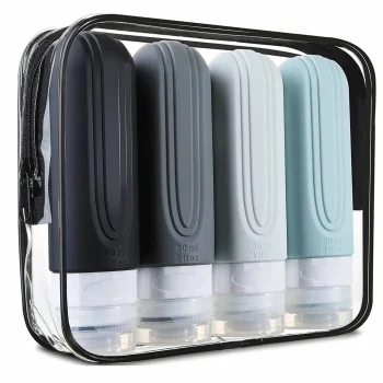 Silicone Travel Bottle Set for Airplane 4x90ml
