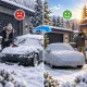 Vandeniui atsparus automobilio uždangalas L, 480x175x120 cm, pilkas