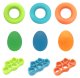 Hand Exercise Bands Set, 9 pcs, with Variable Resistance, Multicolor