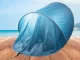 Large Pop-Up Beach Tent with UV Protection, Blue