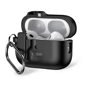 Tech-Protect Slim Hook Case for Apple AirPods Pro 1 / 2, Black