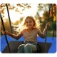 Rectangular Nest Swing for Kids Neo-Sport Swingo 110 x 70 cm