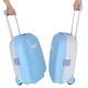 Kids\' Travel Suitcase with LED Wheels, Blue