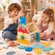 Wooden Tool House Kids Toolkit Playset ECOTOYS, 32 Pieces