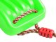 Kids Plastic Garden Swing with Adjustable Ropes 100 kg, Green