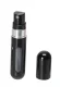 Travel perfume atomizer 5ml, refillable aluminum dispenser, black