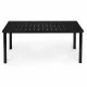 Multigarden Garden Table 180x90 cm for 6-8 People, Black