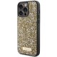 Guess iPhone 15 Pro Max Case Rhinestone Metal Logo, Yellow