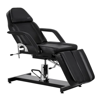 Sillon 210 Hydraulic Pedicure Chair with Cradle Function and Split Footrest, Black