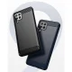 Case for Samsung Galaxy A22 4G Carbon Case Flexible TPU Cover, Black