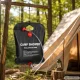 Solar Heated Camping Shower 20L, Black