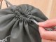 Travel Drawstring Shoe Bag for Clothes and Storage, Grey