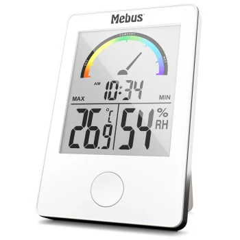 Mebus 11130 Digital Thermo-Hygrometer White