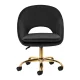 Swivel beauty chair 4Rico QS-MF18G velvet, black