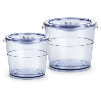 MagicVac Executive Round Vacuum Containers Set 2L and 4L