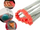 Roll-up Sink Dish Drying Rack and Oven Grate, Red