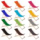 Greenblue GB183 Wooden Deck Chair, Orange