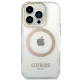 Guess Metal Outline MagSafe Case for iPhone 14 Pro Max - Gold