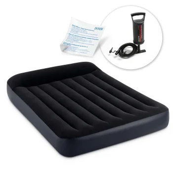 Intex 64142 Double Inflatable Mattress 191x137x25 cm with Hand Piston Pump