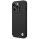 BMW Silicone Metal Logo Case for iPhone 15 Pro Max 6.7\" - Black