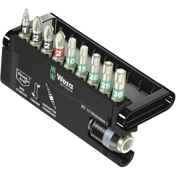 Wera Bit-Check 10 Stainless 1 Bit Set, 10 Pieces