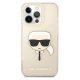 Apple iPhone 13 Pro 6.1\" Karl Lagerfeld Glitter Karl Head Case Cover (KLHCP13LKHTUGLGO), Gold
